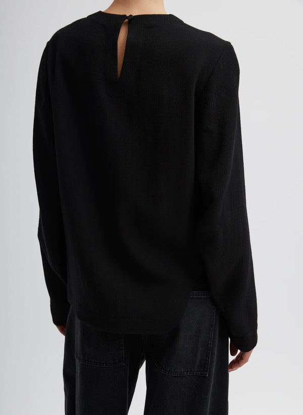 Tibi Melee Crepe Long Sleeve