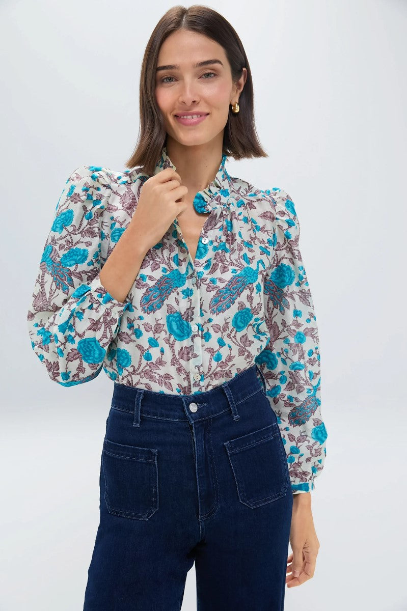 Alix of Bohemia Annabel Peacock Plume Shirt