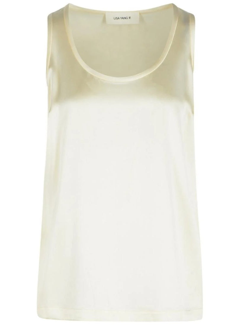 Lisa Yang Scoop Neck Sleeveless Top