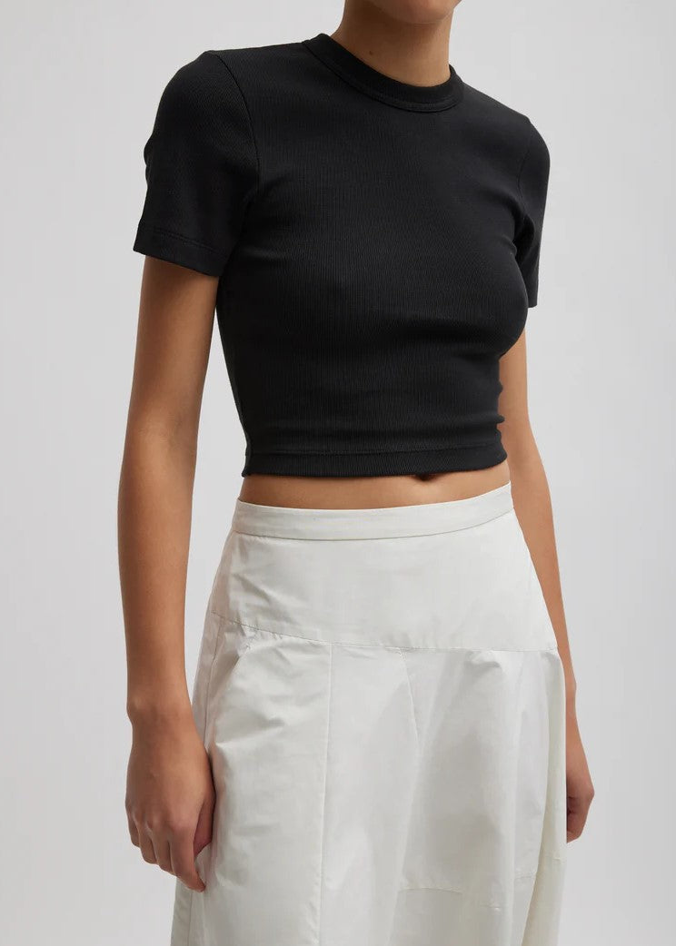 Tibi Ribbed cropped baby t-shirt