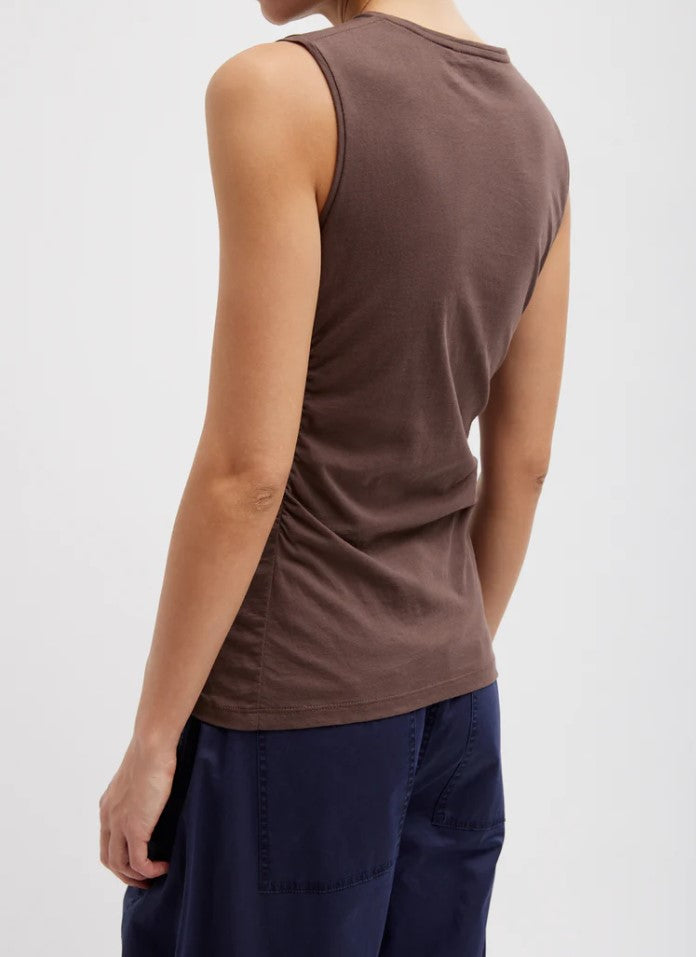 Tibi Tshirting shirred crewneck top